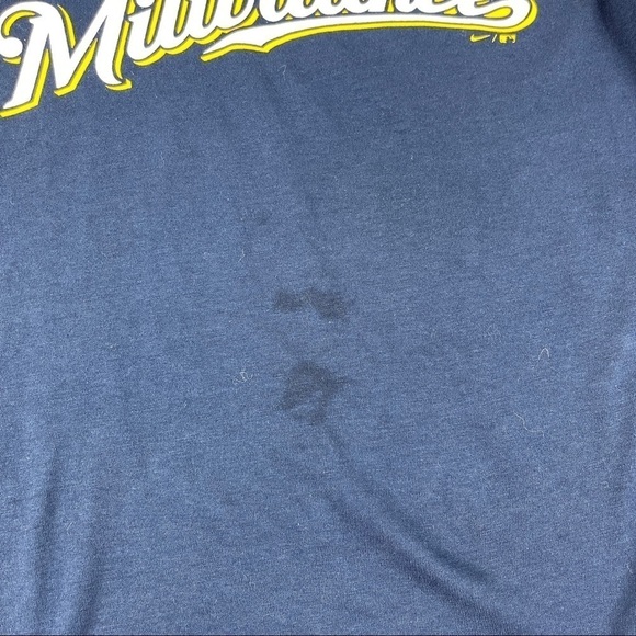 Nike Womens Tshirt Milwaukee Brewers MLB Blue Med - Picture 6 of 7
